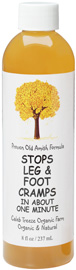 8 ounce bottle of Stops Leg & Foot Cramps